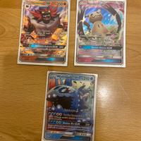 Carte pokemon - Incineroar, Mimikyu, Wishiwashi GX