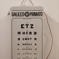 Insegna vintage Ottotipo Galileo Primato anni60-70