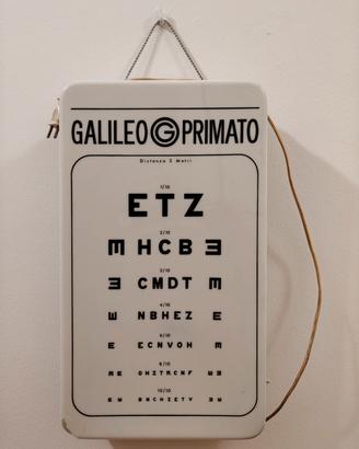 Insegna vintage Ottotipo Galileo Primato anni60-70