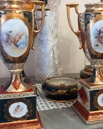 coppia di vasi antichi Royal Vienna epoca 1800