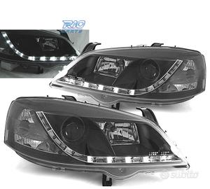 FARI PER OPEL ASTRA G 97-04 LUCE DIURNA NERI