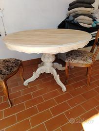 TAVOLO TONDO SHABBY ALLUNGABILE 