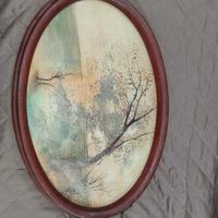 Vassoio Plateau Art Decò Germonde Quadro Arte