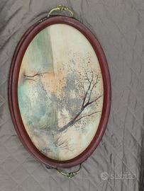 Vassoio Plateau Art Decò Germonde Quadro Arte