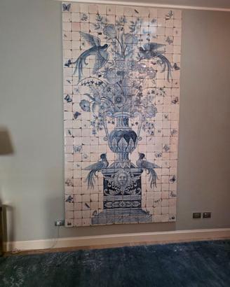 Pannello decorativo maioliche Azulejos GATTOPARDO