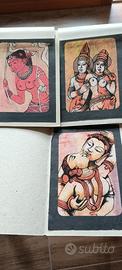 3 opere d'arte su tessuto che si ispira allo