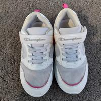 scarpe champions rosa e bianca 