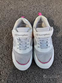 scarpe champions rosa e bianca 