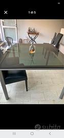 tavolo vetro 120x120 robusto