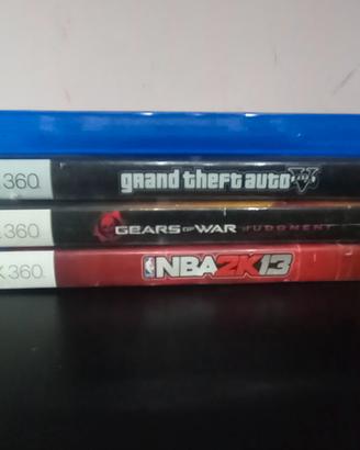 Lotto 4 giochi console 1-ps4 3-Xbox 360