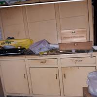 Cucina in legno laccato anni '50/60