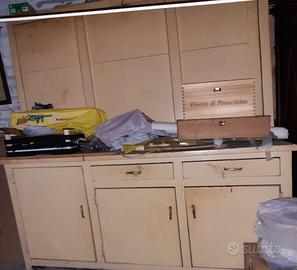 Cucina in legno laccato anni '50/60