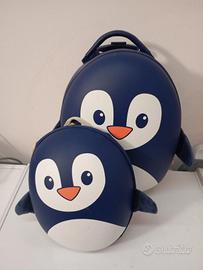 Pinguini trolley e zainetto 