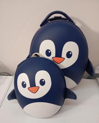 Pinguini trolley e zainetto 