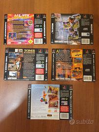 Copertine front,retro,manuali ps1  tutte pal ita