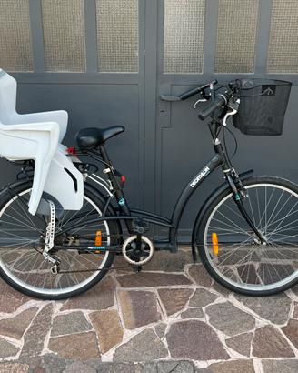 Bicicletta City bike Elops con cambio ruota 26