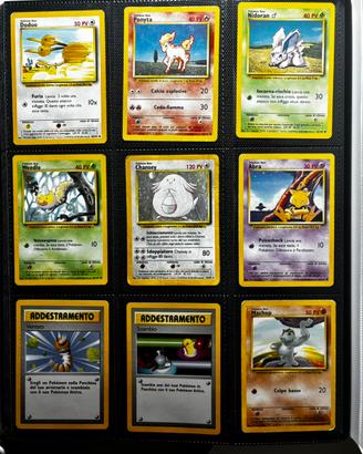 Lotto carte Pokemon Set Base