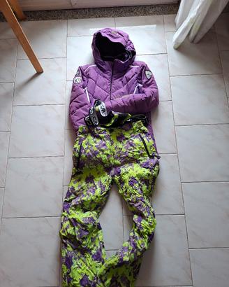 Completo sci CMP 152 cm giacca + pantaloni neve