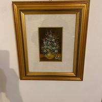 Quadro con cornice, vado di fiori