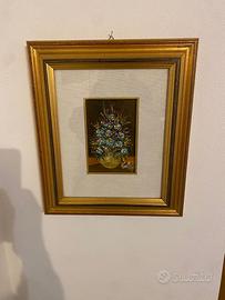 Quadro con cornice, vado di fiori