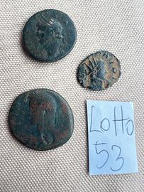 Lotto 53 Autentiche Monete Imperiali Antica Roma