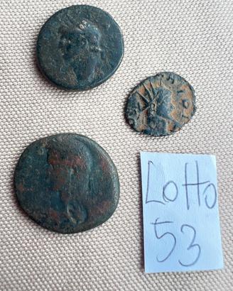 Lotto 53 Autentiche Monete Imperiali Antica Roma