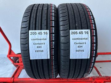 2 gomme 205 45 16 CONTINENTAL