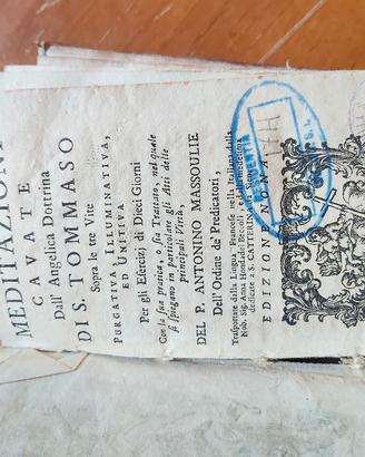 libro antico 1761