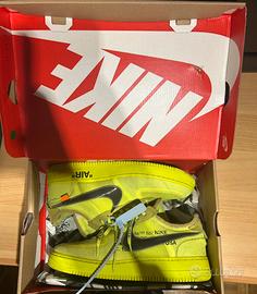Nike air force one x Off white Volt