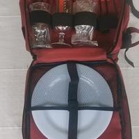 zainetto con accessori per pic nic