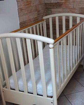 Lettino con cassettiera + materasso e accessori