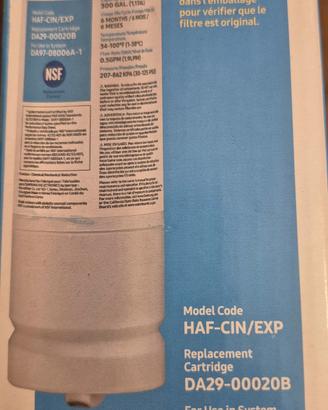 Filtro HAF-CIN originale per frigorifero Samsung 