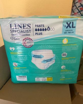 Pannolini Lines specialist, panta plus XL
