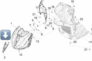 Front Avant scudo anteriore Beverly 310/400 2025