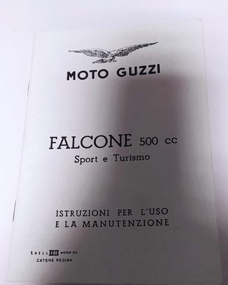 Moto Guzzi Falcone 500cc Istruzioni uso e manutenz