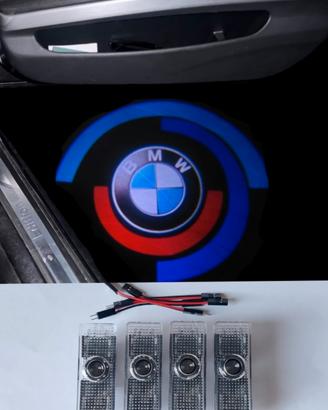 4 LUCI LOGO SOTTOPORTA 50th Per BMW E60 E46 E61