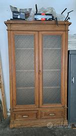 Armadio ufficio in legno anni 30/40 vintage