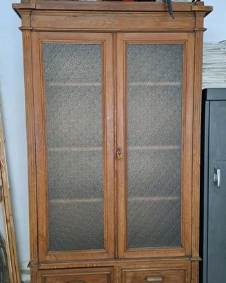 Armadio ufficio in legno anni 30/40 vintage