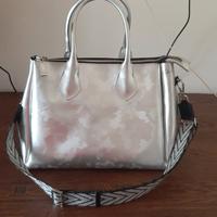 borsa argentata GUM Gianni Chiarini