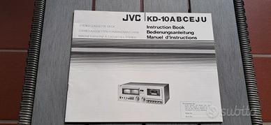 manuale istruzioni cassette stereo JVC 