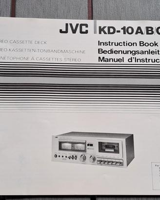 manuale istruzioni cassette stereo JVC 