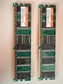 RAM Hynix 512MB (2x256MB) DDR PC2100 ECC vintage