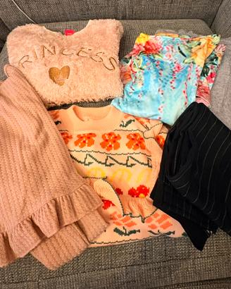 Abbigliamento invernale bambina 10a  7pezzi