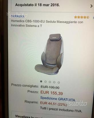 Sedile massaggiante Homedics CBS 1000 EU