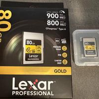 Scheda Lexar Professional CF Type A 80GB