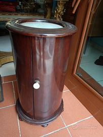 raro comodino a colonna vittoriano metà 800