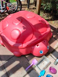 Sabbiera Chicco con due sedute, 140x120 h40