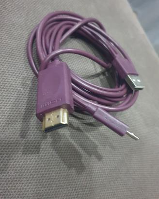 cavo hdmi completamente digitale 