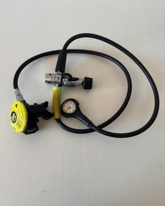 Set completo erogatore Scubapro con manometro
