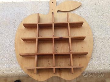 Bakeca in legno anni 90 per mini oggetti da